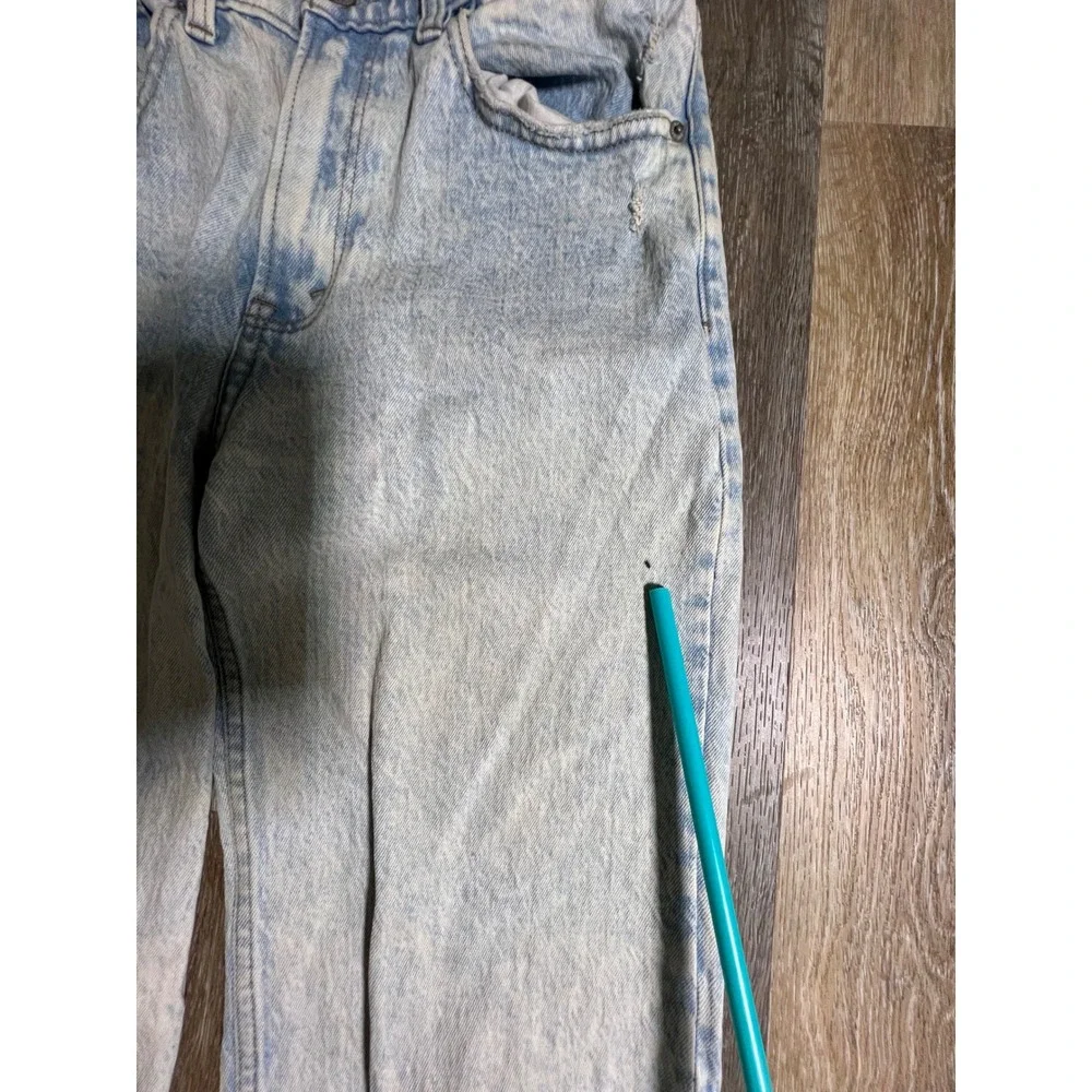 Abercrombie & Fitch The 90s Relaxed Jean Womens 27/4R Light Wash Good High Rise - Picture 2 of 8